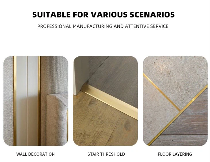 Top Quality U-shaped Brass Trim